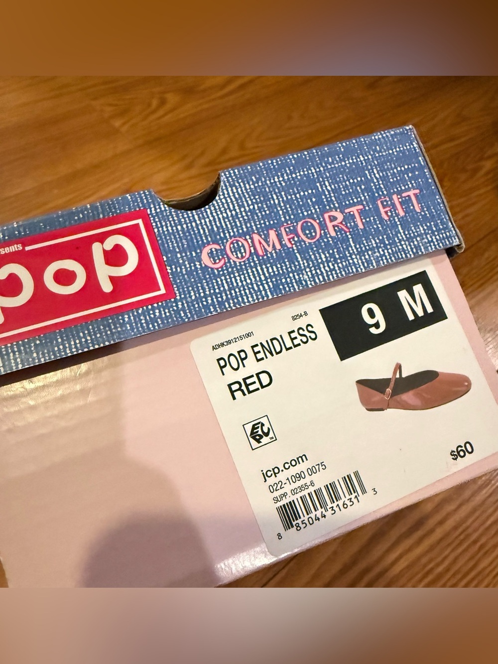 Red Patent Mary Jane Ballet Flats Size 9 Coquette Balletcore Y2K Twee POP - Picture 6 of 6